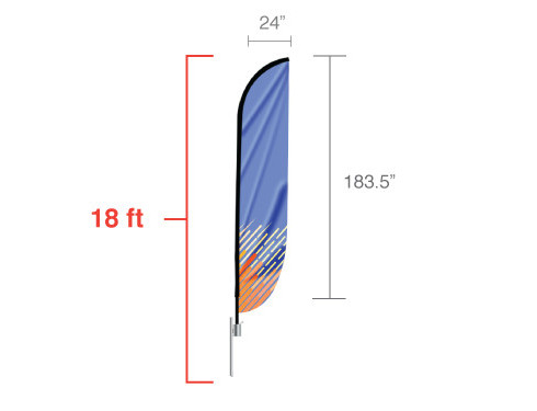 Feather Convex Flag (X-Large)