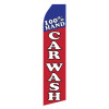 100% Hand Car Wash Econo Stock Flag