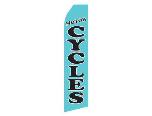 Blue Motorcycle Econo Stock Flag