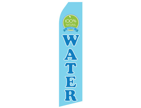 100% Natural Water Econo Stock Flag