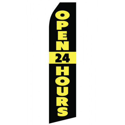 Open 24 Hours Econo Stock Flag