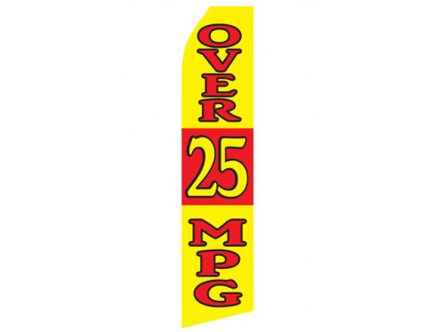 Over 25 MPG Econo Stock Flag