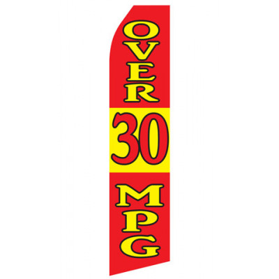 Over 30 MPG Econo Stock Flag