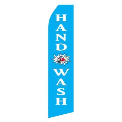 Blue Hand Wash Econo Stock Flag