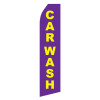 Purple Car Wash Econo Stock Flag