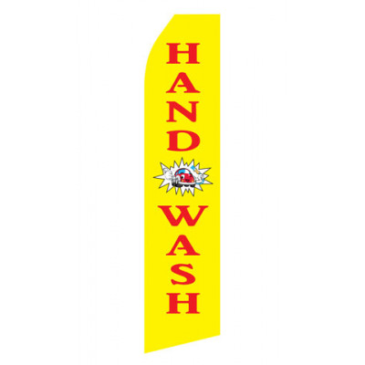Yellow Hand Wash Econo Stock Flag