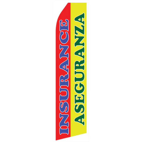 Insurance Aseguranza Econo Stock Flag - Print Banners