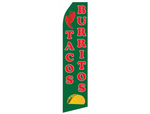 Tacos and Burritos Econo Stock Flag