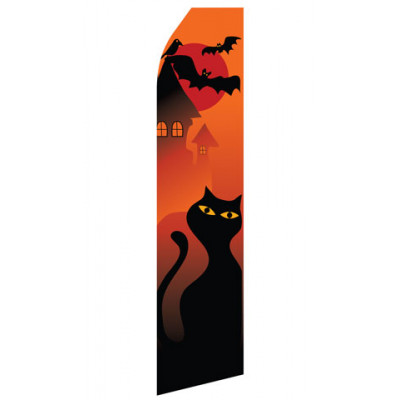 Halloween Cat Econo Stock Flag