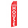 Red Open House Econo Stock Flag