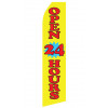 Yellow Open 24 Hours Econo Stock Flag