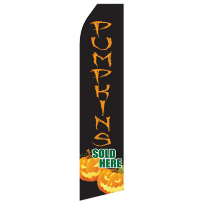 Pumpkins Sold Here Econo Stock Flag