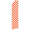 Orange Checkered Econo Stock Flag