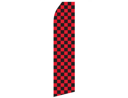 Red and Black Checkered Econo Stock Flag