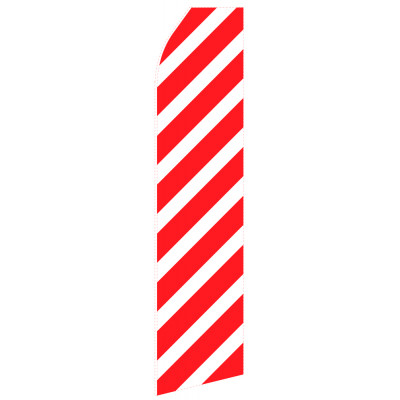 Red Ribbed Econo Stock Flag