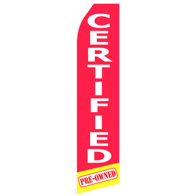 Red Certified Econo Stock Flag